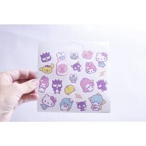 Sanrio Characters, Sticker Sheet, Hello Kitty, My Melody, Keroppi, Purin, Badte-